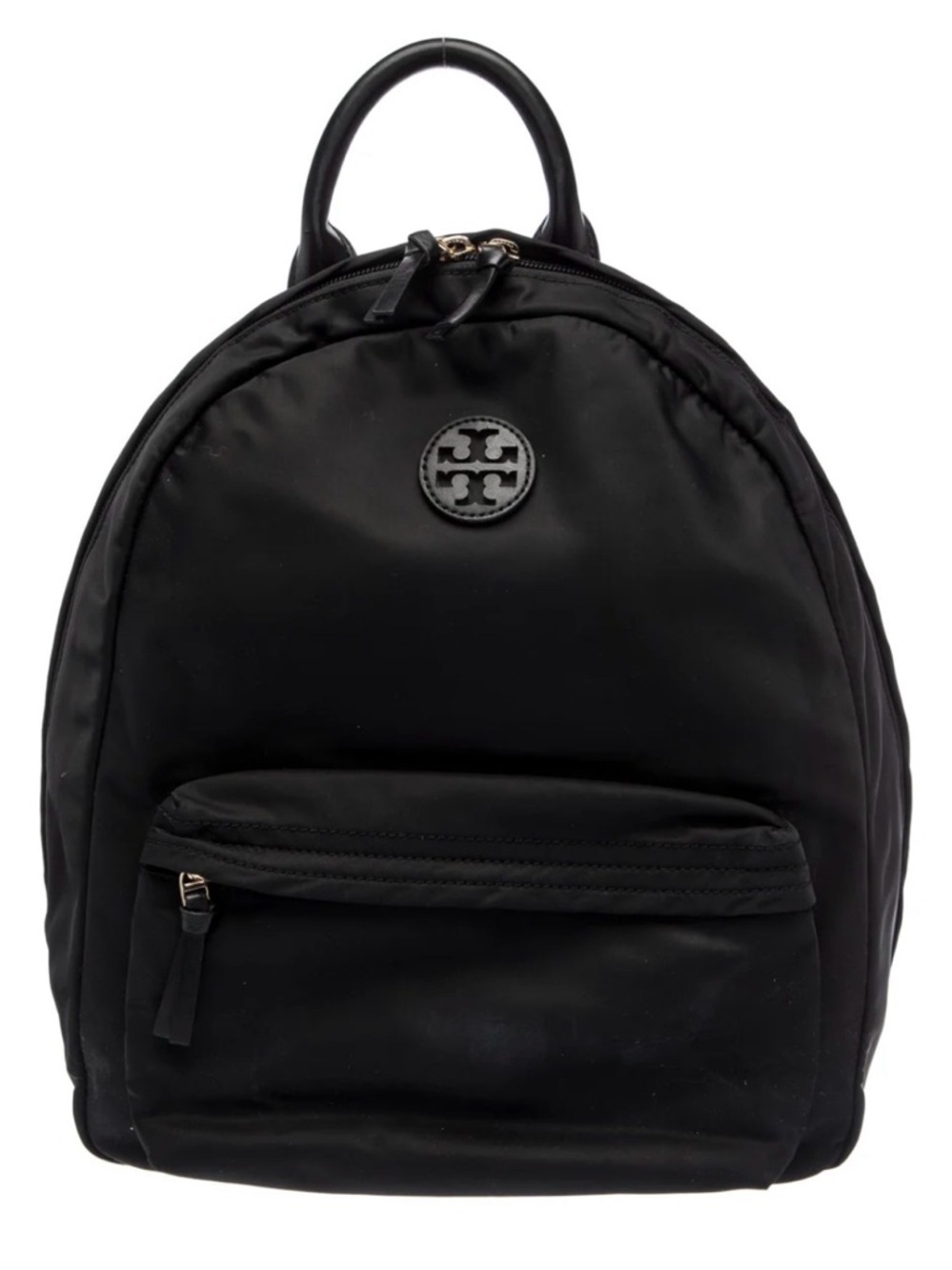 Tory Burch Black Nylon Dome Backpack